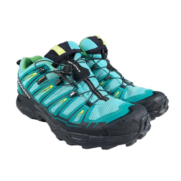 145464 - Salomon Gore-tex Contragrip Ortholite Hiking Shoes men's size US 8.5 - Picture 1 of 9